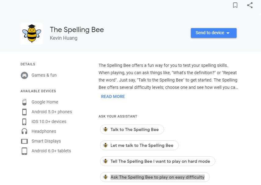 Google The Spelling Bee